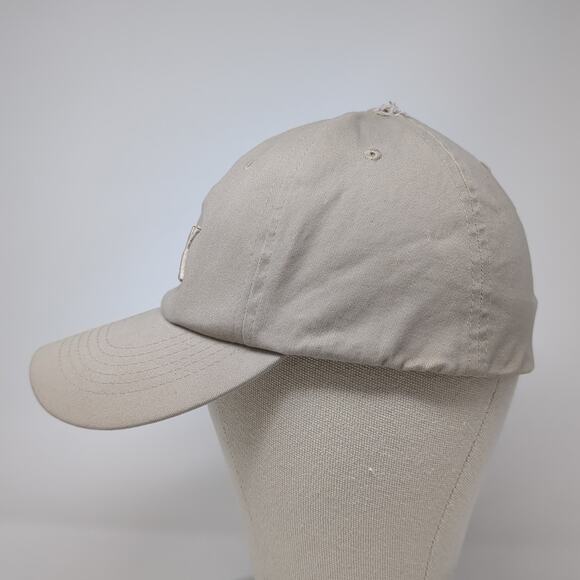 Michael Kors Fitted Baseball Cap Beige One Size Embroidered Vented Holes 6 Panel - Picture 3 of 9